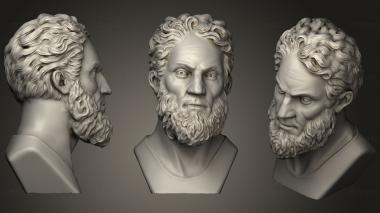 3D модель Мужчина с бородой (STL)